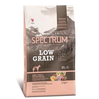 Spectrum Düşük Tahıllı Tavşanlı Hindili Büyük Irk Köpek Maması 2,5 kg