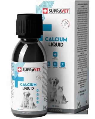 Supravet Kalsiyum Kedi-Köpek Sıvı Damla 100 ml