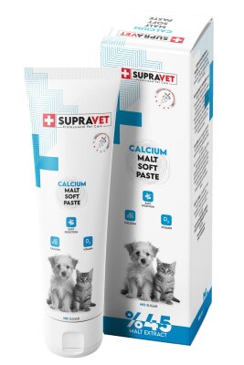 Supravet Kalsiyum D3 Kedi-Köpek Malt Macunu 100 gr