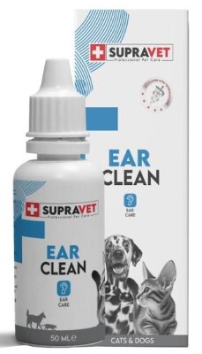 Supravet Ear Clean Kedi-Köpek Kulak Temizleme Solüsyonu 50 ml