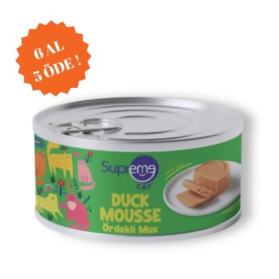 Supreme Cat Ördekli Mus Komple Yetişkin Kedi Yaş Maması 85 gr