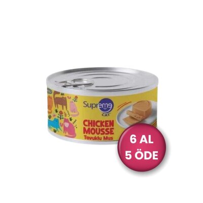 Supreme Cat Tavuklu Mus Komple Yetişkin Kedi Yaş Maması 85 gr