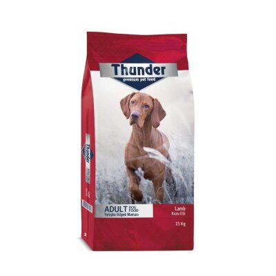 Thunder Kuzu Etli Pirinçli Yetişkin Köpek Maması 15 kg