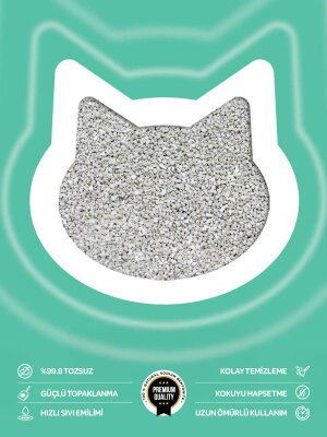 Toi Moi Kokusuz İnce Taneli Topaklanan Bentonit Kedi Kumu 10 kg