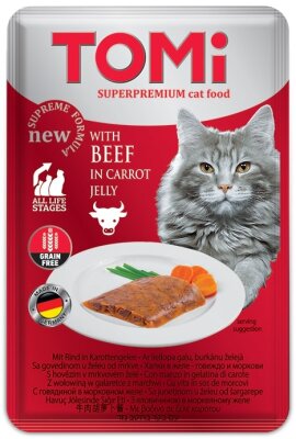 Tomi Tahılsız Dana ve Havuçlu Pate Kedi Konservesi 100 gr