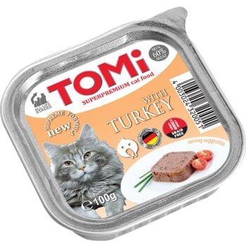 Tomi Hindili Pate Yetişkin Kedi Konservesi 100 gr