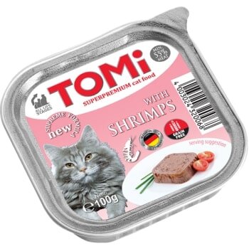 Tomi Karidesli Yetişkin Kedi Konservesi 100 gr