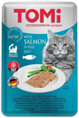 Tomi Tahılsız Somon ve Yumurtalı Pate Kedi Konservesi 100 gr