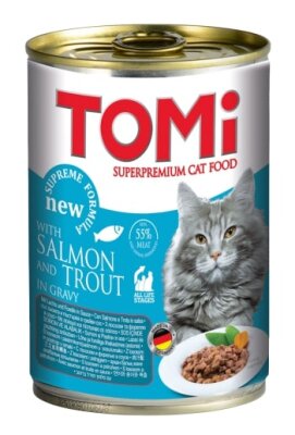 Tomi Somonlu Alabalıklı Yetişkin Kedi Konservesi 400 gr