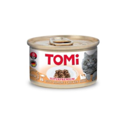 Tomi Tahılsız Somon-Tavuklu Yetişkin Kedi Konservesi 85 gr