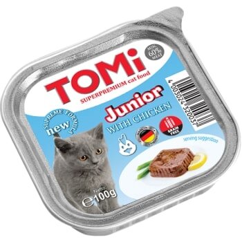 Tomi Kümes Hayvanlı Yavru Kedi Yaş Maması 100 gr