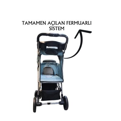 Tommy Katlanabilir 15 kg Tekerlekli Taşıma Arabası (Turkuaz)