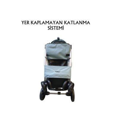 Tommy Katlanabilir 15 kg Tekerlekli Taşıma Arabası (Turkuaz)