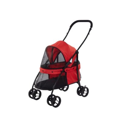 Tommy Tekerlekli Evcil Hayvan Arabası (Kırmızı, Max 15 kg)