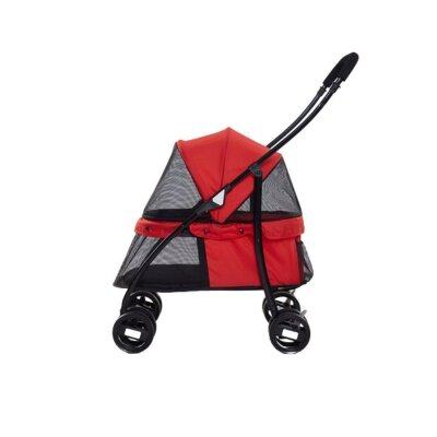 Tommy Tekerlekli Evcil Hayvan Arabası (Kırmızı, Max 15 kg)