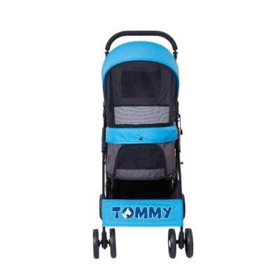 Tommy Katlanabilir Evcil Hayvan Arabası (Mavi, Max 15 kg)
