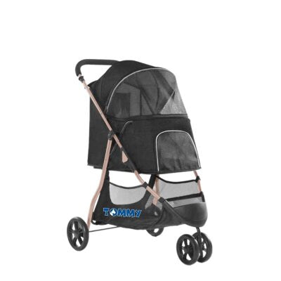 Tommy Katlanabilir Evcil Hayvan Arabası 74,5 cm (Siyah, 15 kg)