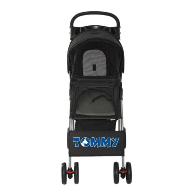 Tommy Tekerlekli Evcil Hayvan Arabası (Siyah, Max 15 kg)