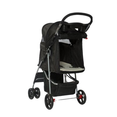 Tommy Tekerlekli Evcil Hayvan Arabası (Siyah, Max 15 kg)