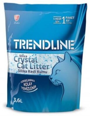 Trendline Tozsuz Emici Silika Kristal Kedi Kumu 3,6 L (1,4 kg)