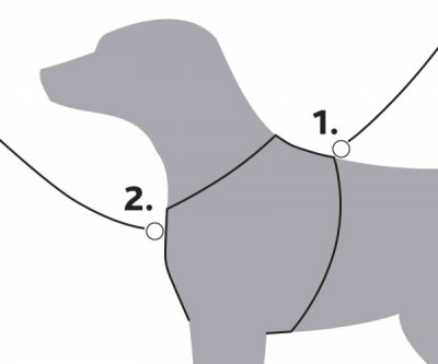 Trixie Neopren Destekli Premium Köpek Göğüs Tasması XL-XXL Mavi