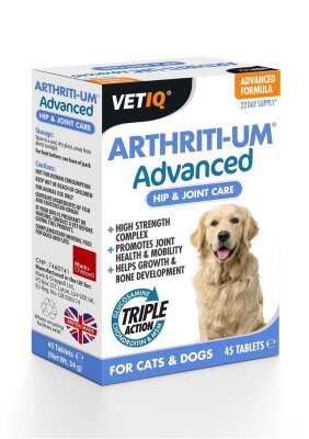 VetIQ Glukozaminli Kalça ve Eklem Tableti 45'li (Kedi-Köpek)