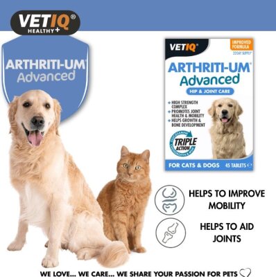 VetIQ Glukozaminli Kalça ve Eklem Tableti 45'li (Kedi-Köpek)