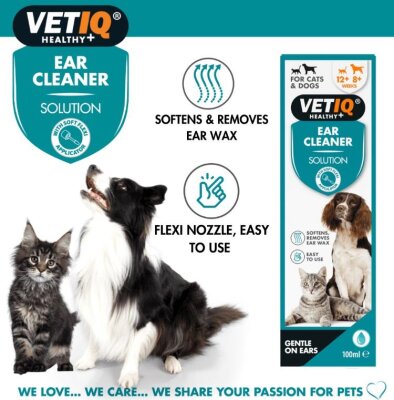 VetIQ Kulak Temizleme Solüsyonu 100 ml (Kedi-Köpek)