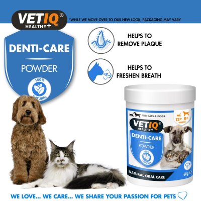Vet IQ Fırçalamasız Kedi ve Köpek Diş Bakım Tozu 60 gr