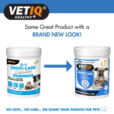Vet IQ Fırçalamasız Kedi ve Köpek Diş Bakım Tozu 60 gr