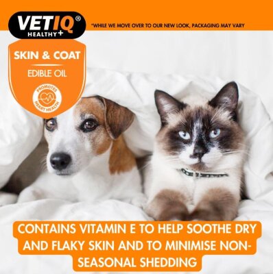VetIQ Omega Katkılı Deri ve Tüy Besleyici Yağ 250 ml (Kedi-Köpek)