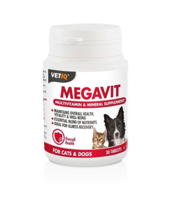 VetIQ Megavit Multivitamin Tableti 30'lu (Kedi-Köpek)