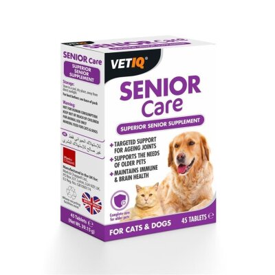 Vet IQ Senior Care Yaşlı Köpek Eklem ve Vitamin Tableti (45 Adet)