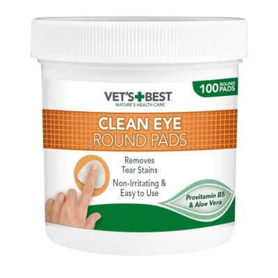 Vet's Best Aloe Vera Özlü Kedi ve Köpek Göz Temizleme Pedi 100'lü