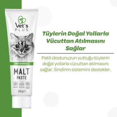 Tüy Yumağı Önleyici Malt Kedi Macunu, 100 gr