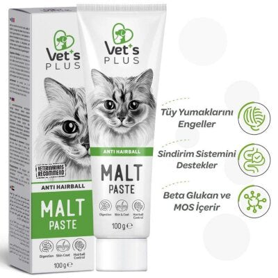 Tüy Yumağı Önleyici Malt Kedi Macunu, 100 gr