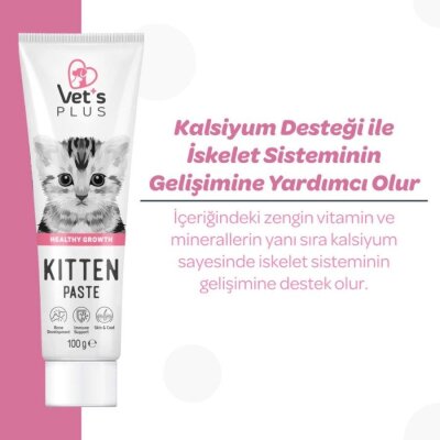 Vet's Plus Hamile ve Yavru Kedi Multivitaminli Malt Macunu 100 gr