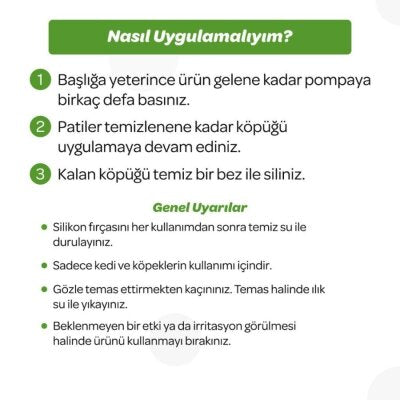 Vet's Plus Aloe Veralı Durulanmaz Pati Temizleme Köpüğü 150 ml