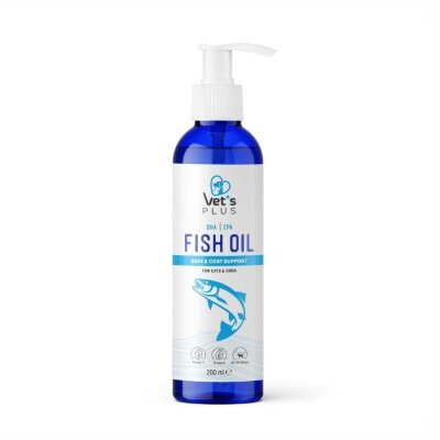 Omega-3 ve Omega-6'lı Kedi-Köpek Balık Yağı, 200 ml