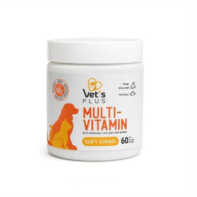 Spirulinalı Kedi-Köpek Multivitamin Tableti, 60 Adet