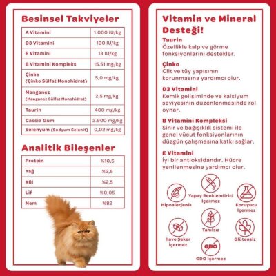 Kuzu Etli Tahılsız Hipoalerjenik Yetişkin Kedi Konservesi, 85 gr
