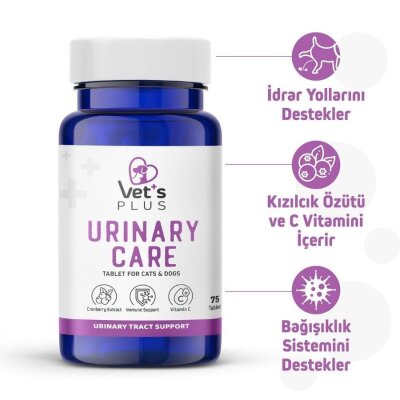 Vet's Plus İdrar Yolu Destekleyici Tablet 75 Adet (kedi ve köpek)