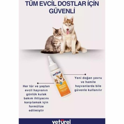 Veturel Göz-Kulak-Ağız Bakım Spreyi Kedi-Köpek Başlangıç Seti 3x100 ml