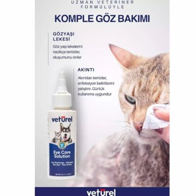Veturel Göz-Kulak-Ağız Bakım Spreyi Kedi-Köpek Başlangıç Seti 3x100 ml