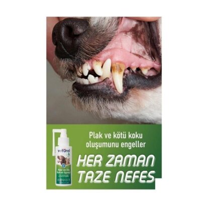 Veturel Tartar Karşıtı Kedi-Köpek Ağız ve Diş Bakım Spreyi 100 ml