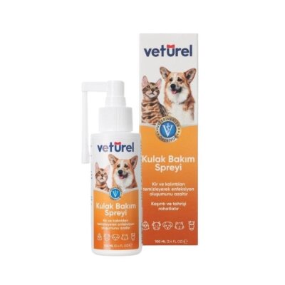 Veturel Kedi-Köpek Kulak Bakım Spreyi 100 ml