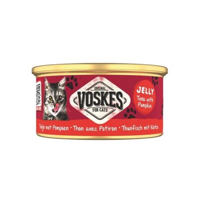 Voskes Jöleli Ton Balıklı Balkabaklı Yetişkin Kedi Konservesi 85 gr