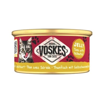 Voskes Ton Balıklı ve Sarıkuyruklu Yetişkin Kedi Konservesi 85 gr