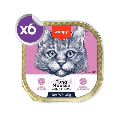 Ton Balıklı ve Somonlu Pate Yetişkin Kedi Konservesi 6 x 40 gr