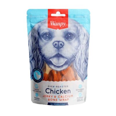 Wanpy Kalsiyumlu Gerçek Tavuklu Yumuşak Köpek Ödülü 100 gr